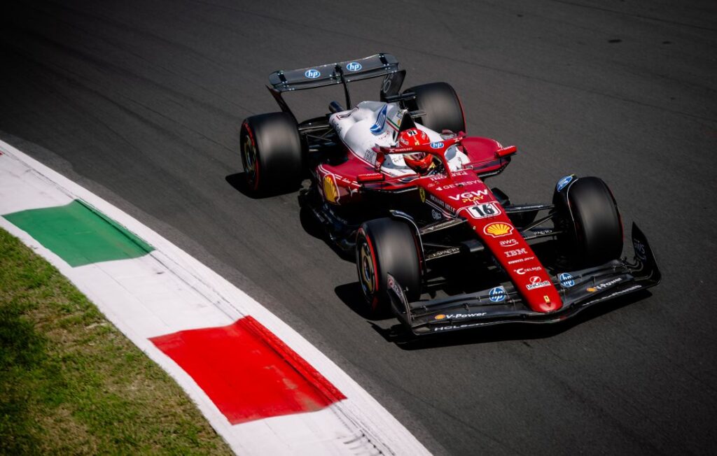Charles Leclerc Ferrari SF 25 VN Italije Petak Staza 1