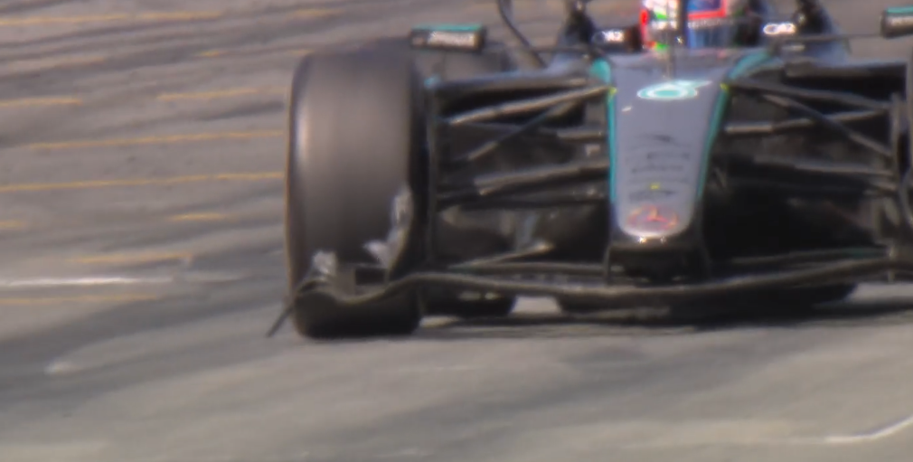 Kimi Antonelli Front Wing Damaged Barcelona GP